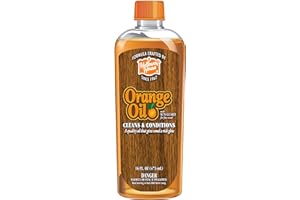Holloway House Orange Oil Cleaner 16oz w/ Sun-Guard for Fine Wood, Cleans & Conditions, Removes Soap Scum from Shower Doors, Stainless, Tile & Sinks, Natural Oil that gives wood a Rich Glow