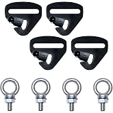 4 Pack Quick Release Mount for 2 Inch Harness 4 Point and 5 Point Compatible with Part of Polaris RZR-CanAm, YXZ and X3 models,UTV Seat Belt upper brackets Quick Release hardware,Quick Release Mount