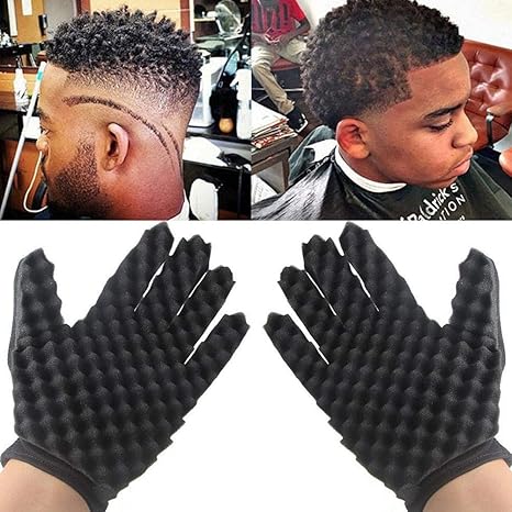 Zyjfp Curl Hair Sponge Gloves Brush Gloves For Afro Twists Coil
