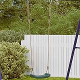 vidaXL Green Outdoor Swing Seat for Kids, Adjustable Rope, Weather-Resistant view 2