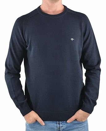 Fynch Hatton Rundhals Pullover navy