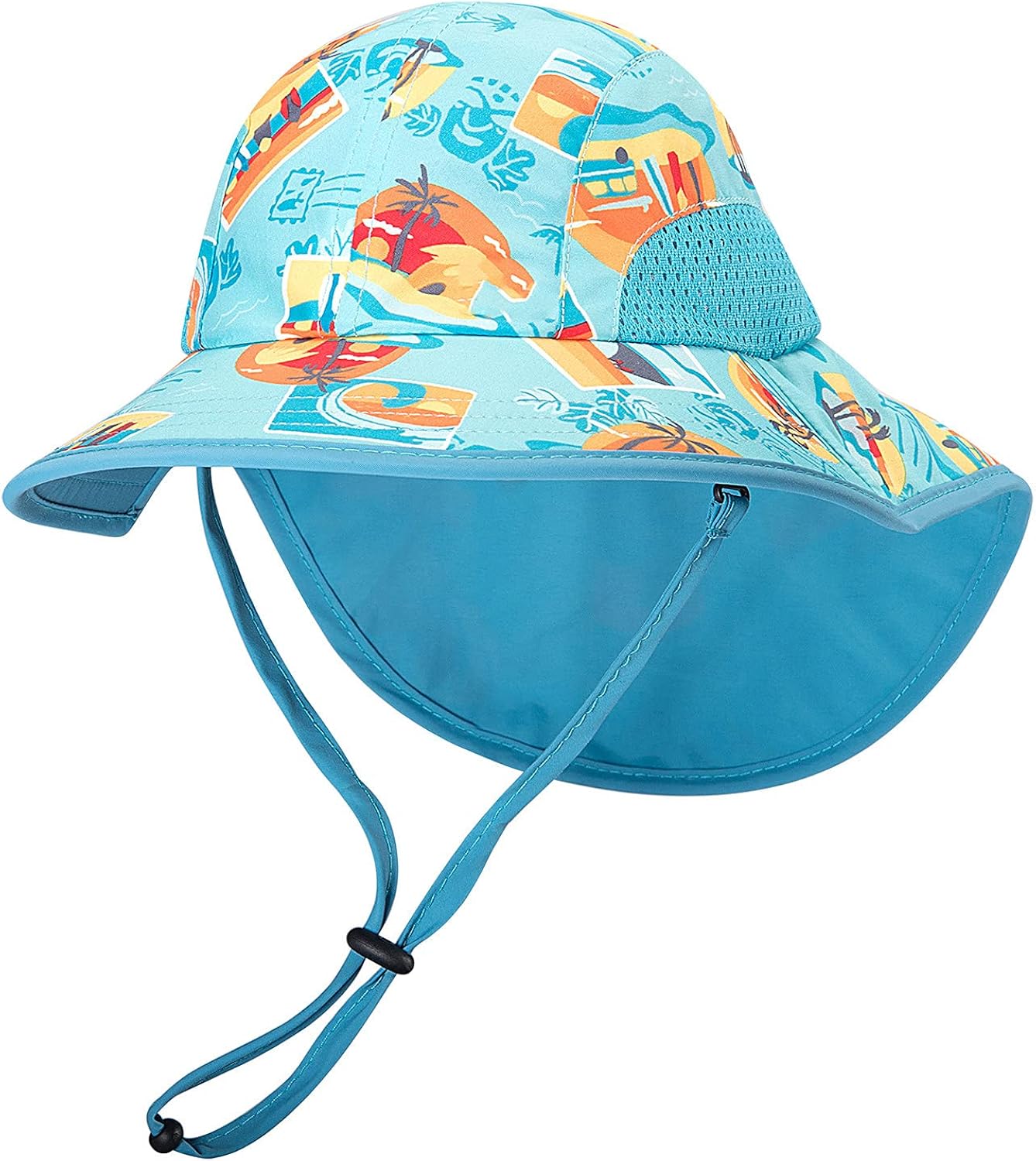 KEXIJIA Baby Sun Hat Boy Girl Children Adjustable Wide Brim Sun