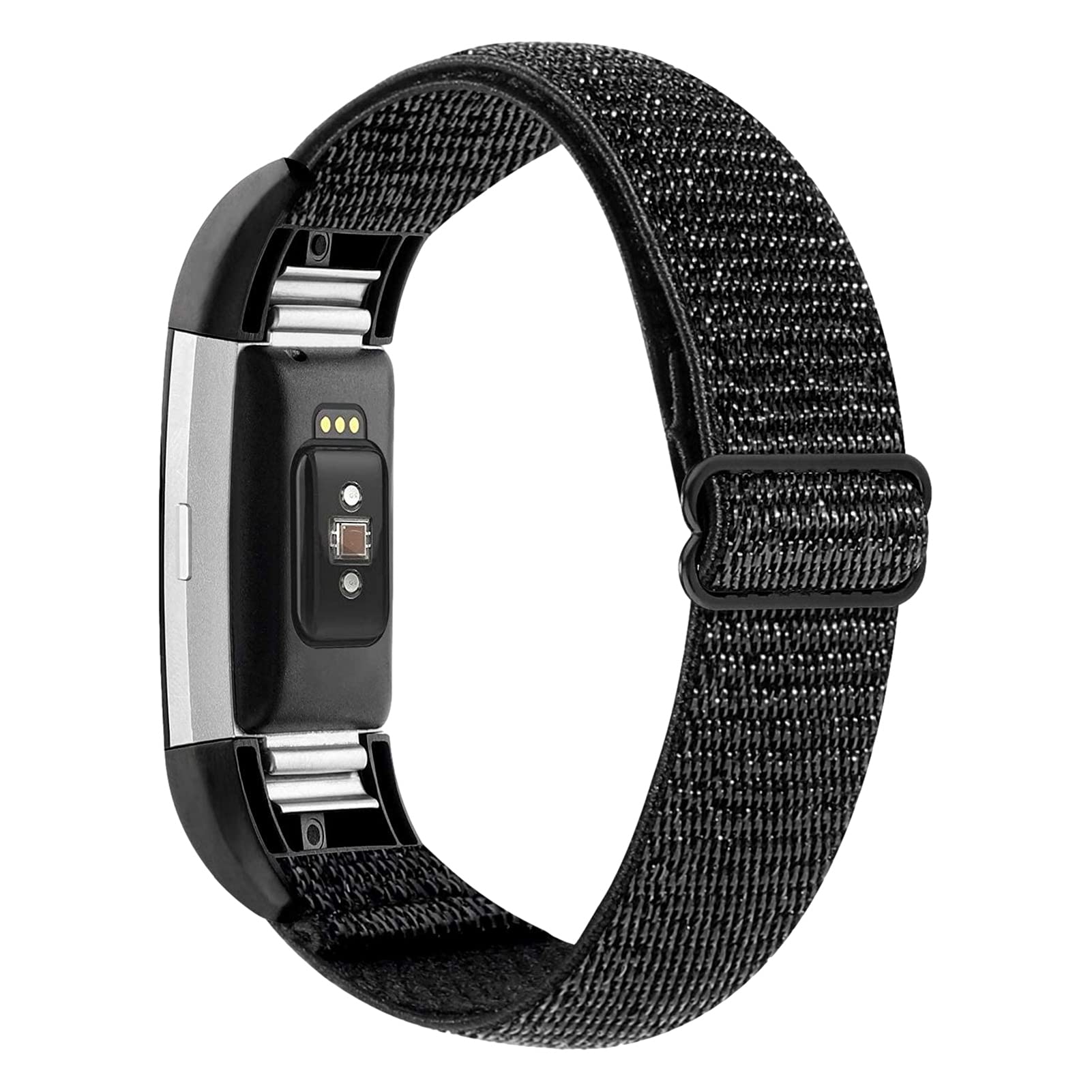 YHC Watch Strap for Fitbit Charge 2,Breathable Nylon Wristband for Sport (Space Grey)