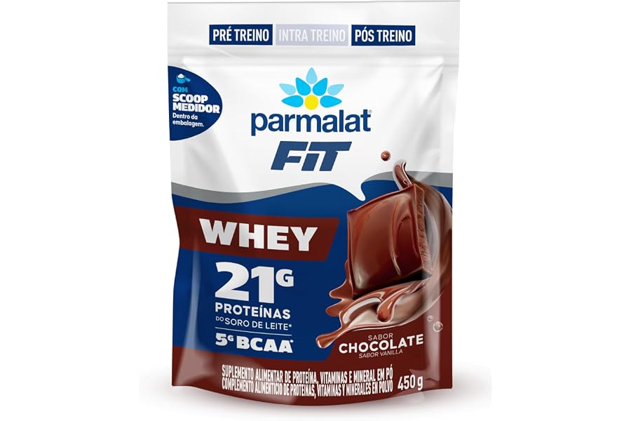 Whey Protein Concentrado Chocolate Parmalat Fit 450g