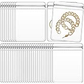 GSXRB PVC Jewelry Pouches Clear Zipper Bags Anti Oxidizing Earrings Storage Bags for Storage Jewelry Packing Bags (4.33 * 4.3
