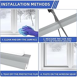 Window Draft Stopper Seal Strip, PU Self-Adhesive