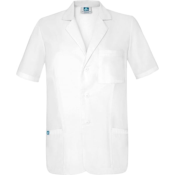 Tailor’s Men’s Short Sleeve Lab Coat – 65% Polyester/35% Cotton, Vented Back, Three Pockets