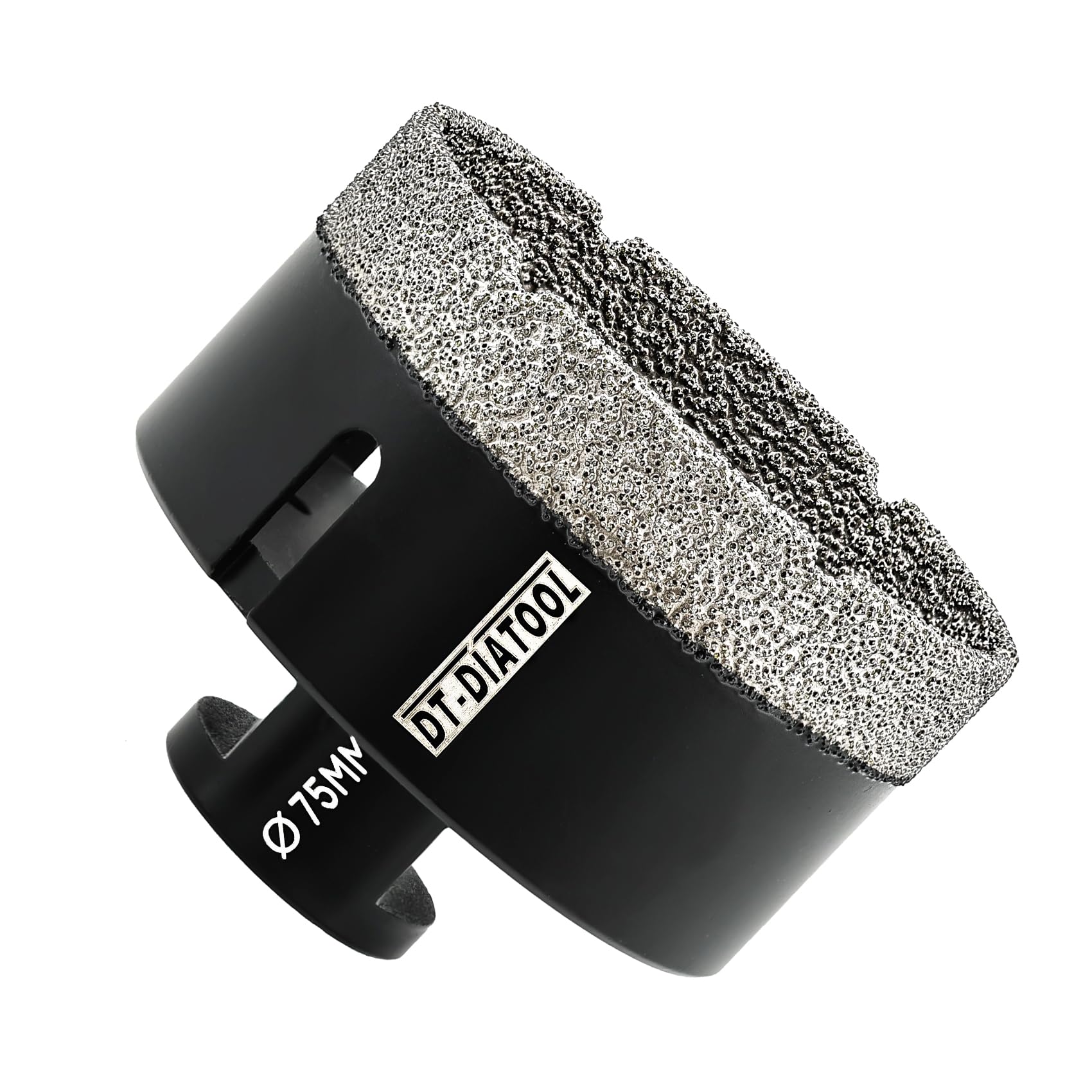 DT-DIATOOL Diamond Drill Bit 75mm Hole Saw for Dry Drilling Tile Porcelain Marble Ceramic Granite