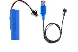 ITEXKUN 3.7V 800mah 5C Li-ion Battery SM-2P Plug with USB Chargers for E35 DE38 DE40 DE50 DE55 TB202 TM141 Double Sided RC Stunt Car Tumbling Amphibious RC Car