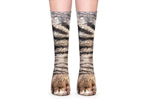 FreeNFond Funny Animal Paw Socks Gag Gifts for White Elephant Gift Exchange