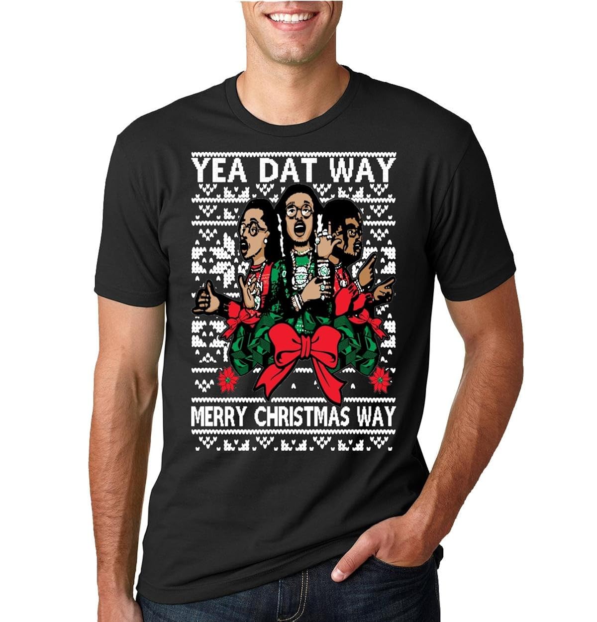 mens ugly christmas sweater tshirt