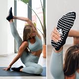 All Things Accessory Non-Slip Yoga Socks for Women 3 Pairs Black view 2