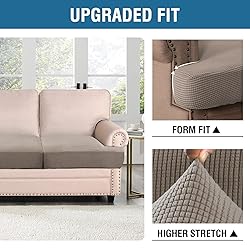 H.VERSAILTEX Stretch 3 Piece T Cushion Sofa