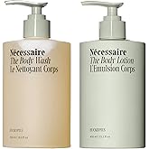 Nécessaire The Body Duo (Eucalyptus) Skincare Gift Set For Women + Men - The Body Wash 16.9oz + The Body Lotion 15.2oz. Multi-Oil Shower Gel Cleanser + Multi-Peptide Body Moisturizer. Non-Comedogenic.