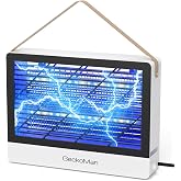 GeckoMan LED Indoor Bug Zapper Mosquito Zapper Fly Zapper Fly Trap | Hybrid Spectrum, LED Lights, 10-Yr Life,Energy-Saving, High-Voltage Instant Kill, Indoor Use,For Mosquitoes Flies Fruit Flies
