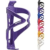 JETCAT Bike Water Bottle Holder – Bike Cup Holder & Bike Water Bottle Cage for Bicycle, MTB, Mountain, Gravel, Road, eBike | Adult/Kids, Carbon Fiber Biking Accessories Purple