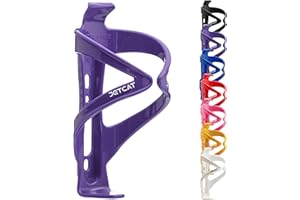 JETCAT Bike Water Bottle Holder – Bike Cup Holder & Bike Water Bottle Cage for Bicycle, MTB, Mountain, Gravel, Road, eBike | Adult/Kids, Carbon Fiber Biking Accessories Purple