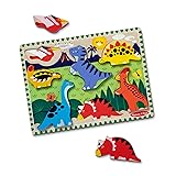 Melissa & Doug Dinosaur Wooden Chunky Puzzle