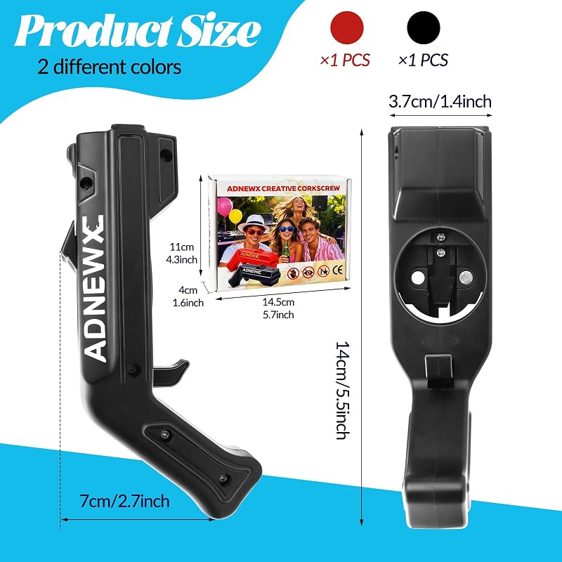 Flaschenöffner Pistole, ​​Cap Gun Bieröffner Tool für Bar Party 2Stk
