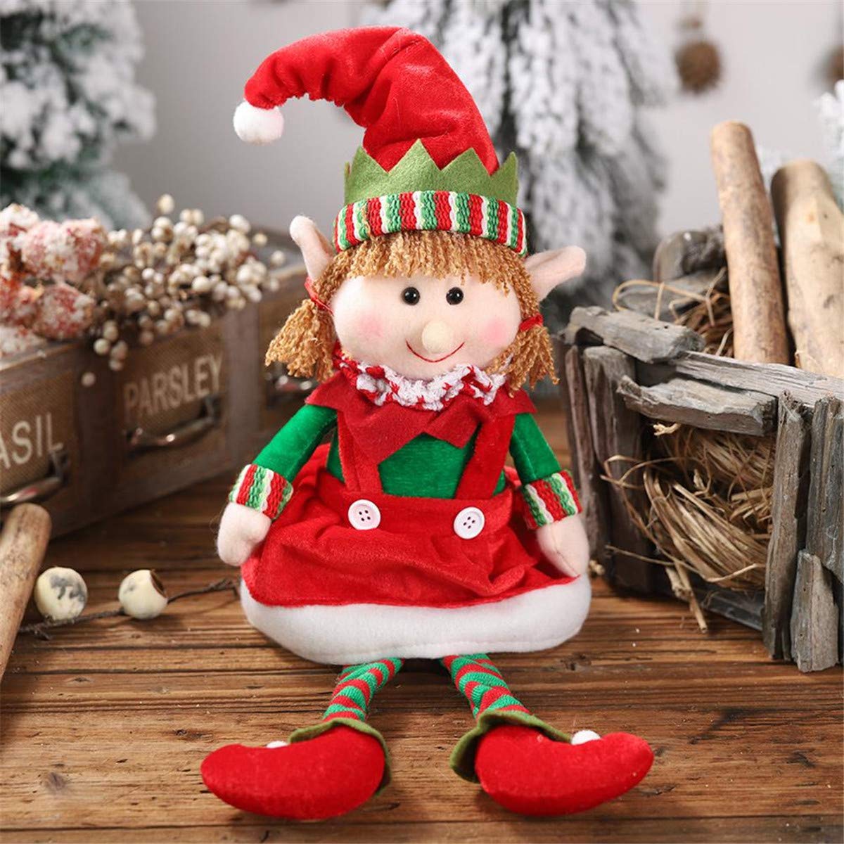 Louzheni 19 Joyeux Noel Elfe Poupee Jouets Pour La Maison Ornements Pour Enfants Cadeau Anniversaire Vacances Table Decoration En Peluche Poupee Jouets Doux Mignon Ameublement Et Decoration Cuisine Maison Dwteam In