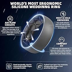 Egnaro Silicone Ring Men 1/4/6/7 Multipack of