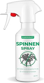 Silberkraft Anti Spinnen-Spray, Spinnenabwehr Zitroneneukalyptus zur Vertreibung von Spinnen, Anti-Spinnen-Mittel, Sofort- und Langzeitwirkung, Alternative zu Spinnengift und Spinnenköder