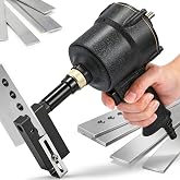 NEWTRY 8mm Pneumatic Hole Punch Stainless Steel&le;1.0mm; Aluminum Alloy&le;2.0mm | Industrial Air Hole Puncher Flange Tool Deep Metal Hand Punch Punching Gun Punching Machine (Hole Size, 8mm)