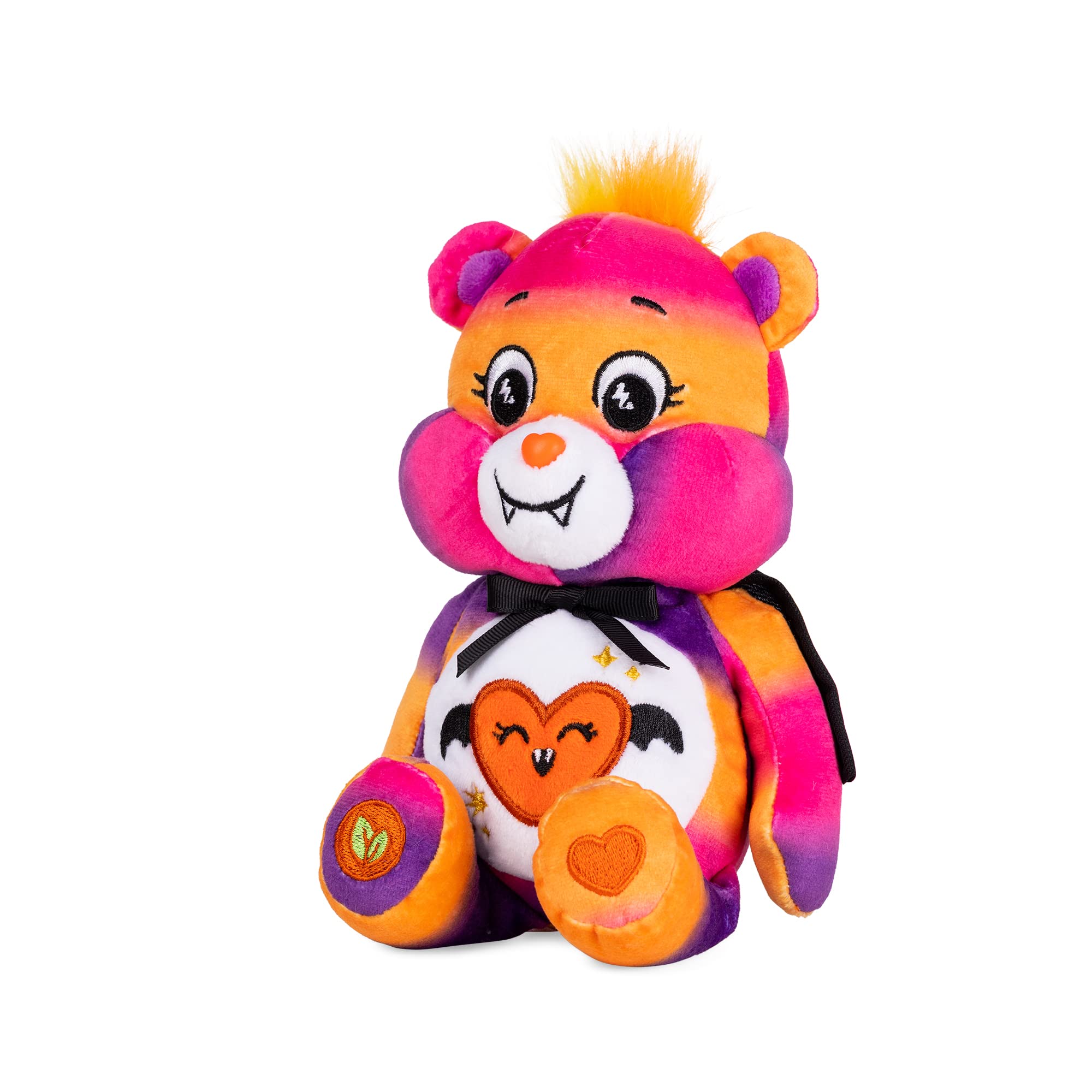Basic Fun Care Bears Halloween Spooky Sparkle Bear 22cm Plush – Cute Vampire Teddy with Cape & Fangs, Collectible Soft Toy for Kids & Fans Ages 4+