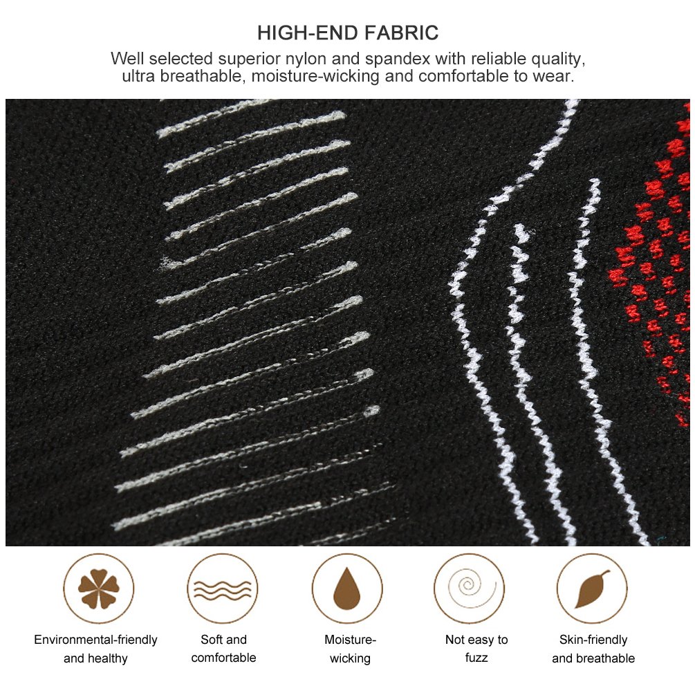 Vbiger 3 Pairs Womens & Mens Cushioned Athletic Socks Quick-dry Compression Ankle Socks Crew Socks