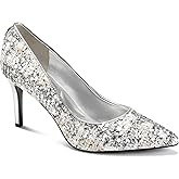 Karl Lagerfeld Womens Royale Pointed Toe Dress Pump