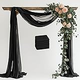 Xiomot Wedding Arch Draping Fabric 6 Panels 28.7" x