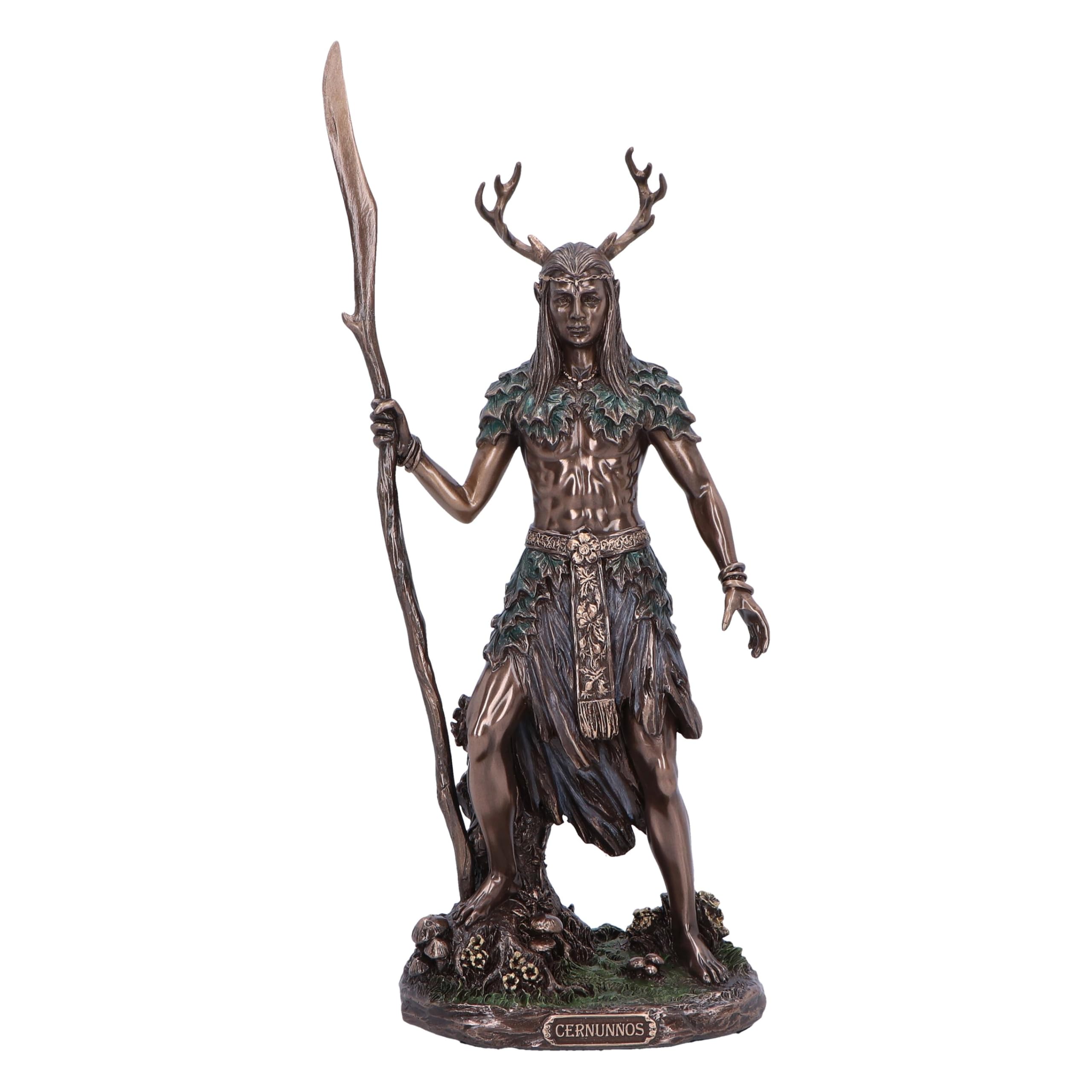 Nemesis Now Cernunnos The Horned God Figurine, 26cm Resin Bronze Greek God with Antlers, Mythology Décor, Cast in the Finest Resin, Expertly Hand-Painted