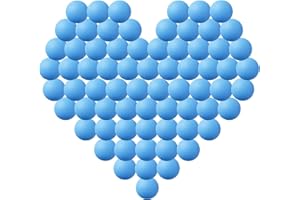 Petiy Beauty 120 Pack Colored Ping Pong Balls, 40mm Table Tennis Balls, Beer Ping Pong Games Fun Arts, Cat, DIY Intellectual Development Tools, Party Decoration Balls