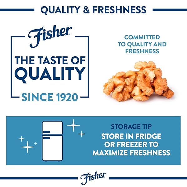 FISHER CHEF’S NATURALS WALNUT HALVES & PIECES PANTRY PACK PET 22 OZ, 100% CALIFORNIA UNSALTED WALNUTS FOR BAKING & COOKING, HEALTHY SNACKS FOR ADULTS, VEGAN PROTEIN, KETO WALNUT SNACK GLUTEN FREE