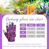 SAWANS Leather Gardening Gloves Ladies Mens Thorn Proof Purple M Pack 1 view 6