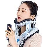Cervical Neck Traction Device, Electric Air Pump Cervical Traction Device with 3 Power Traction and 8 Built-in Airbag Support