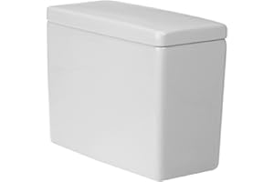 Duravit 920400004 0920400004 Stack 3, Cistern, Mechanism, Bottom Supply, Het/Gb, White Toilet Tank, 14.63 x 15.38 x 7.13