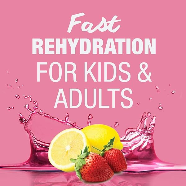 PEDIALYTE ADVANCEDCARE ELECTROLYTE SOLUTION, QUICKLY REPLACES FLUIDS, ZINC, AND ELECTROLYTES TO PREVENT DEHYDRATION, PLUS PREBIOTICS TO HELP PROMOTE DIGESTIVE HEALTH, 1 LITER, STRAWBERRY LEMONADE