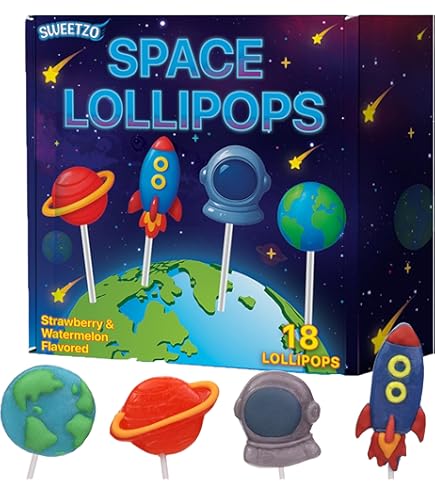 Amazon.com : Space Lollipops, Galaxy Themed Birthday Party Treats