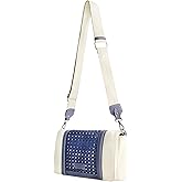 Tommy Bahama womens Tommy Bahama Flap Crossbody Bag, Women's Mini Handbag With Woven Design and Adjustable Shoulder Strap