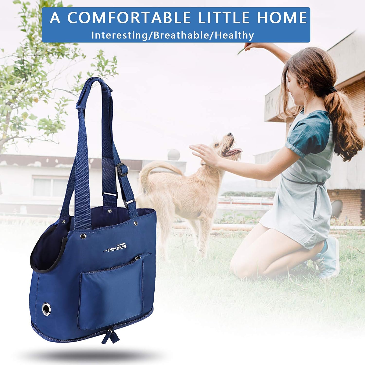 SUPERNIGHT Dog Carrier Handbags, Foldable Pet Handbag Carrier Tote