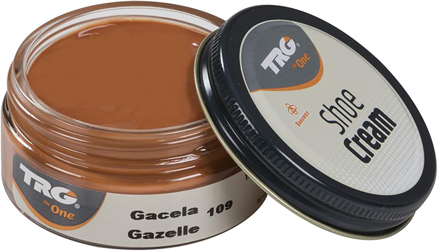 TRG Leather Cream Shoes for Bags, Nourishment and Care, Many Colors, 1.7 fl.Oz (109 - Gazelle Light): Shoes