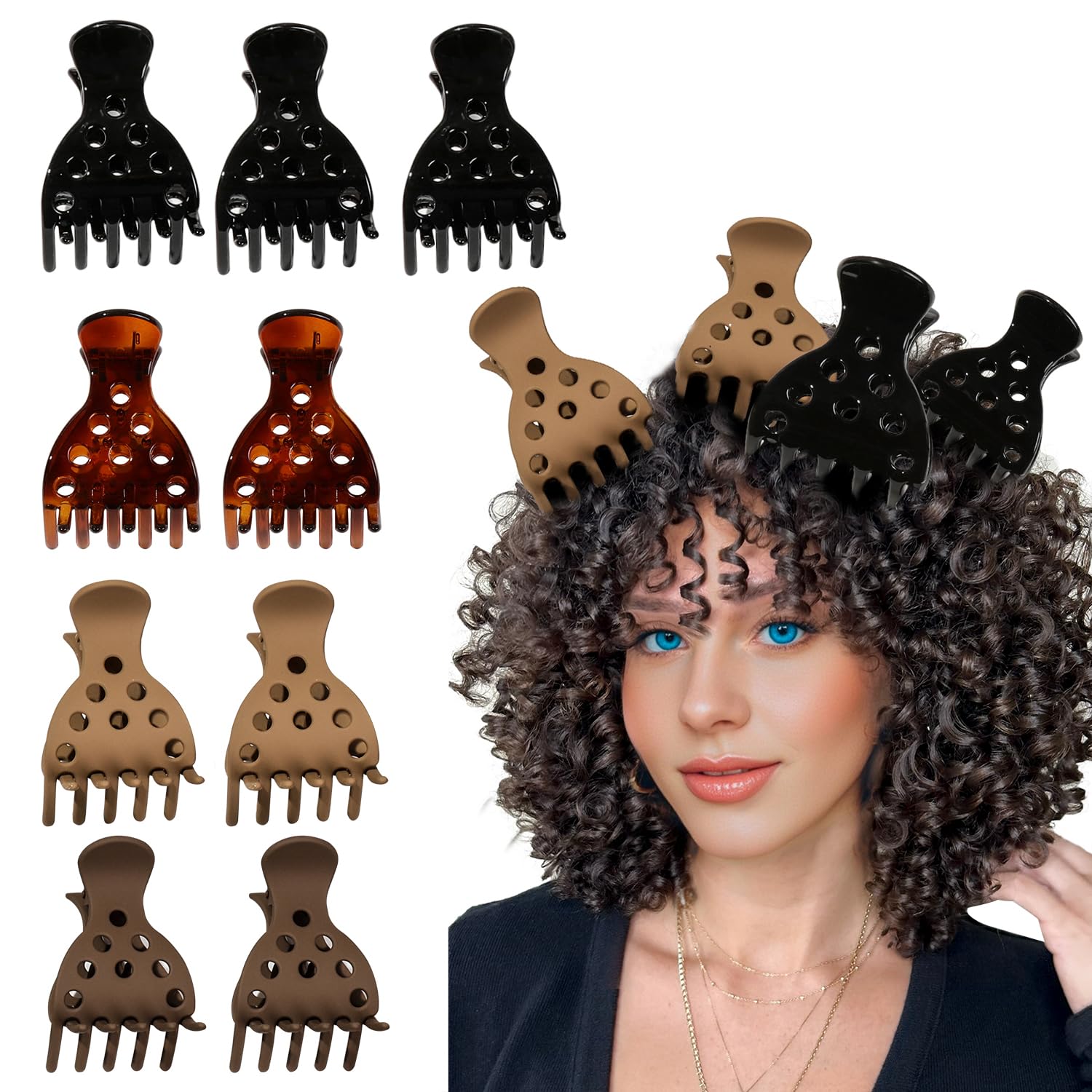 Photo 1 of 10 Hair Volume Clip?Root Clips for Curly Hair Volume and Claw Clips for Thick Hair, Root Lifter for Bounce Curl