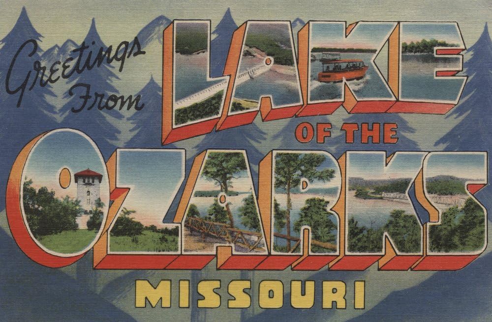 Amazon.com: Greetings from Lake of the Ozarks, Missouri - Vintage