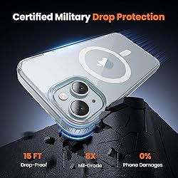 toushion 3 in 1 for iPhone 15 Case Clear with