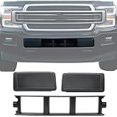 Lower Grill Trim Front Bumper Cover Plastic Fit for 2018-2020 Ford F150 | Matt Black Replacement JL3Z17B968BB JL3Z-17E810-AB JL3Z-17E811-AB