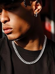 Curb Cuban Link Chain Necklaces for Men Jewelry