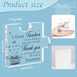 CSYY Puzzle Shaped Acrylic Plaque Teacher Gift 10x10 cm Christmas view 2
