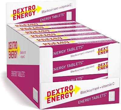 Dextro Energy Blackcurrant Glucose Tablets with Vitamin C 24 Packs 47 g