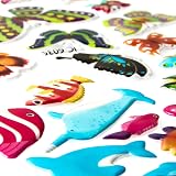 Meafeng Animal Puffy Stickers Kids 52 Sheets 1100+ 3D Multicolor view 4